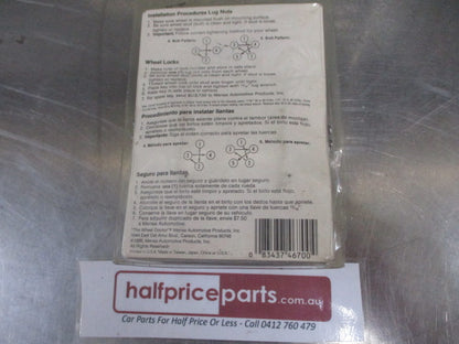 Gragar Wheel Lock Set 12mm x 1.50 Extra Long New Part