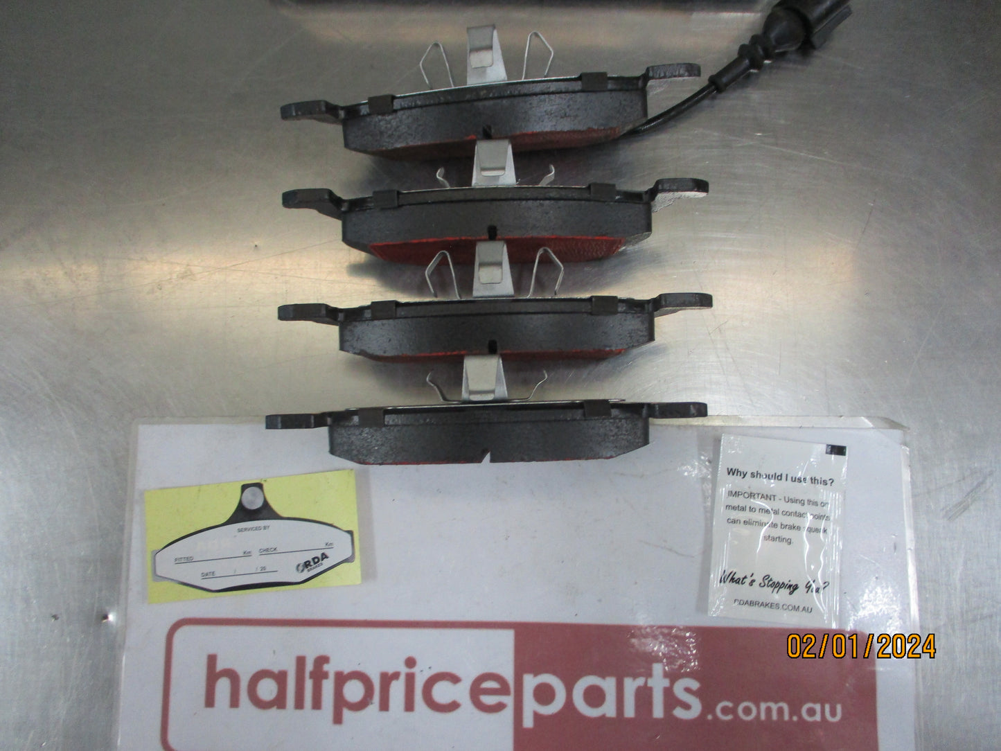 RDA Generation 3 Front Disc Brake Pad Set Suits Audi A3/VW Golf New Part