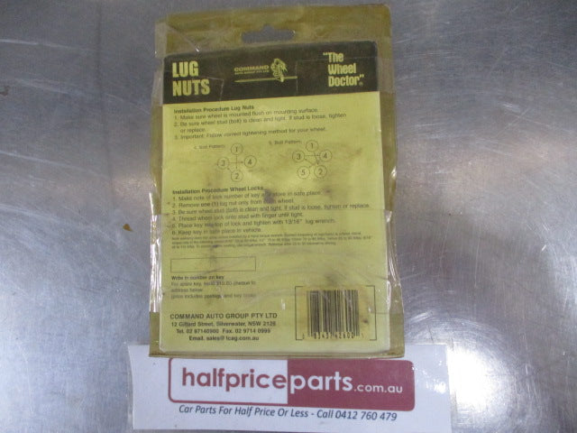 Wheel Doctor Lock Nut Set 125 X 12mm With Washers New Part