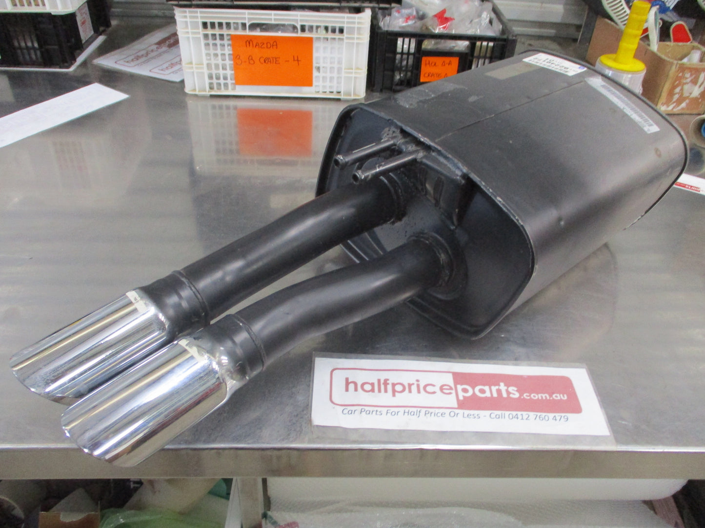 Holden VE Commodore Genuine Right Hand Muffler Tail Pipe (Manual) Chrome Tips New Part