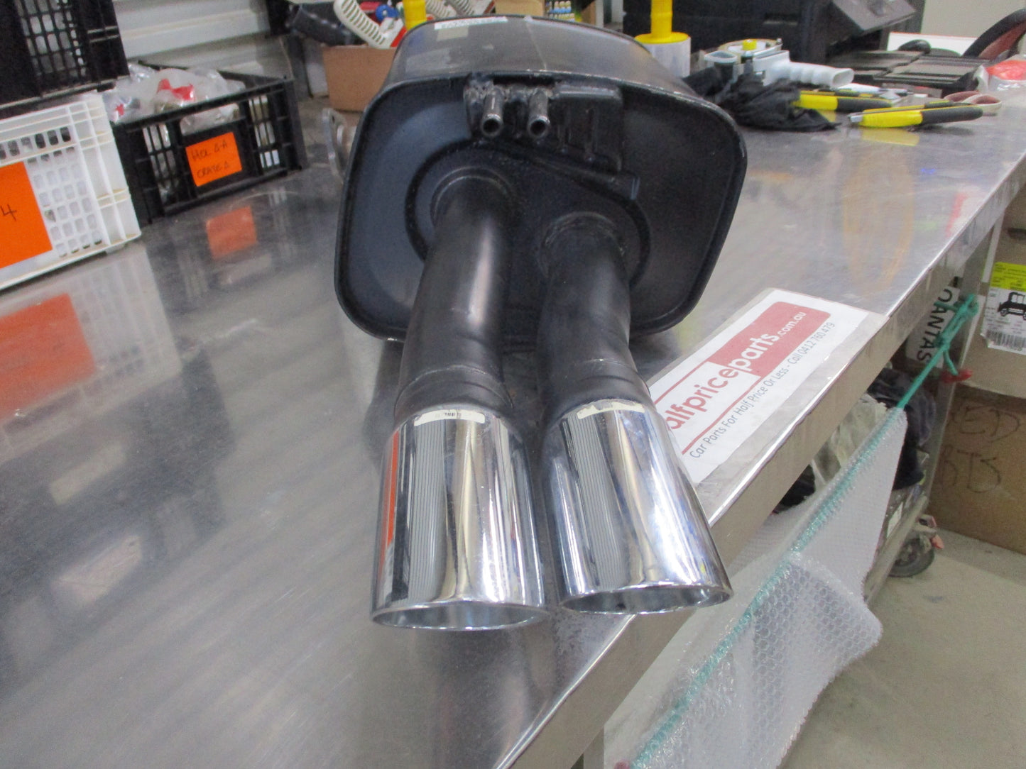Holden VE Commodore Genuine Right Hand Muffler Tail Pipe (Manual) Chrome Tips New Part