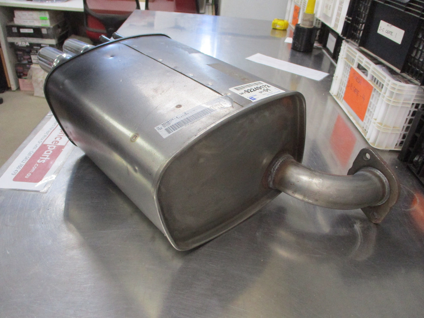 Holden VE Commodore Genuine Right Hand Muffler Tail Pipe (Manual) Chrome Tips New Part