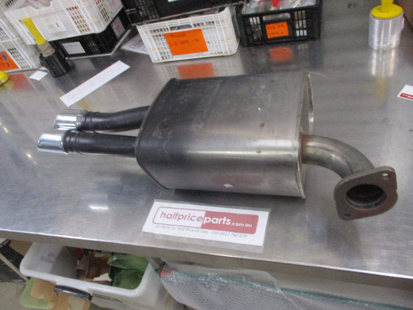 Holden VE Commodore Genuine Right Hand Muffler Tail Pipe (Manual) Chrome Tips New Part