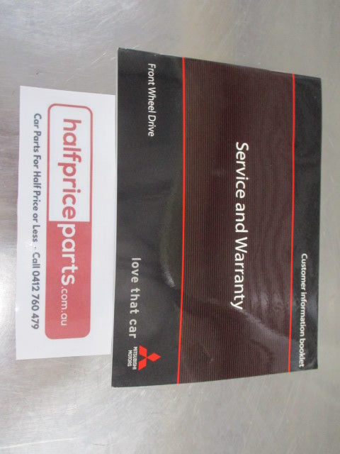 Mitsubishi Triton Genuine Service And Warranty Book New Part