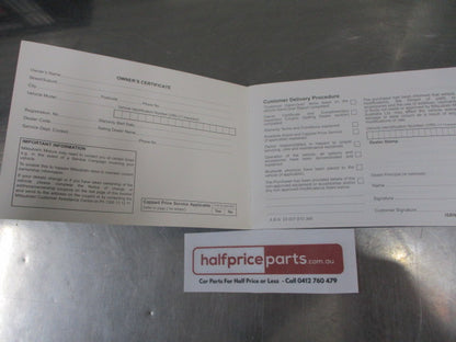 Mitsubishi Triton Genuine Service And Warranty Book New Part