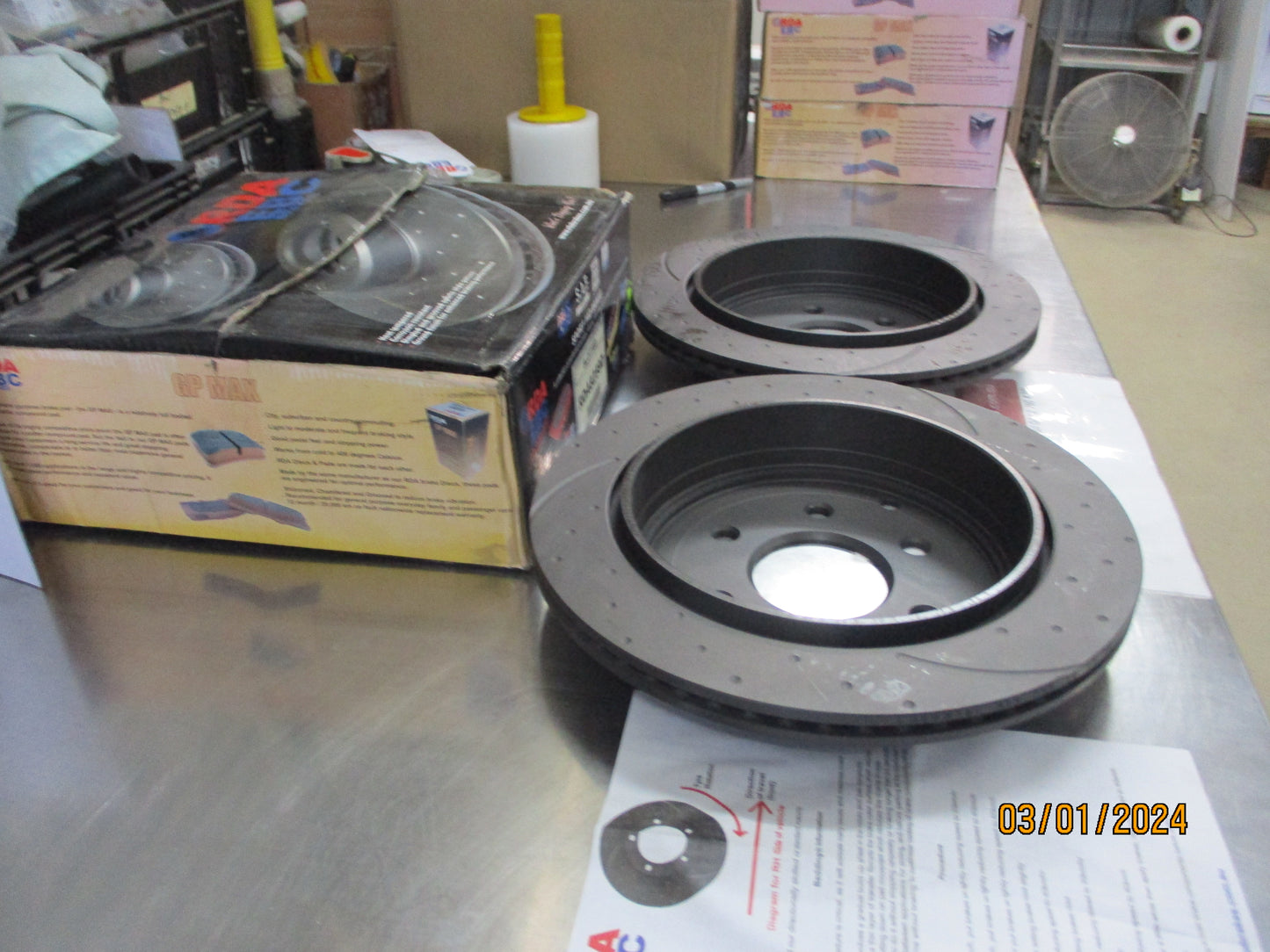 RDA Rear Disc Rotor 350mm Slotted/Dimpled Suits Nissan Y62 Patrol New Part