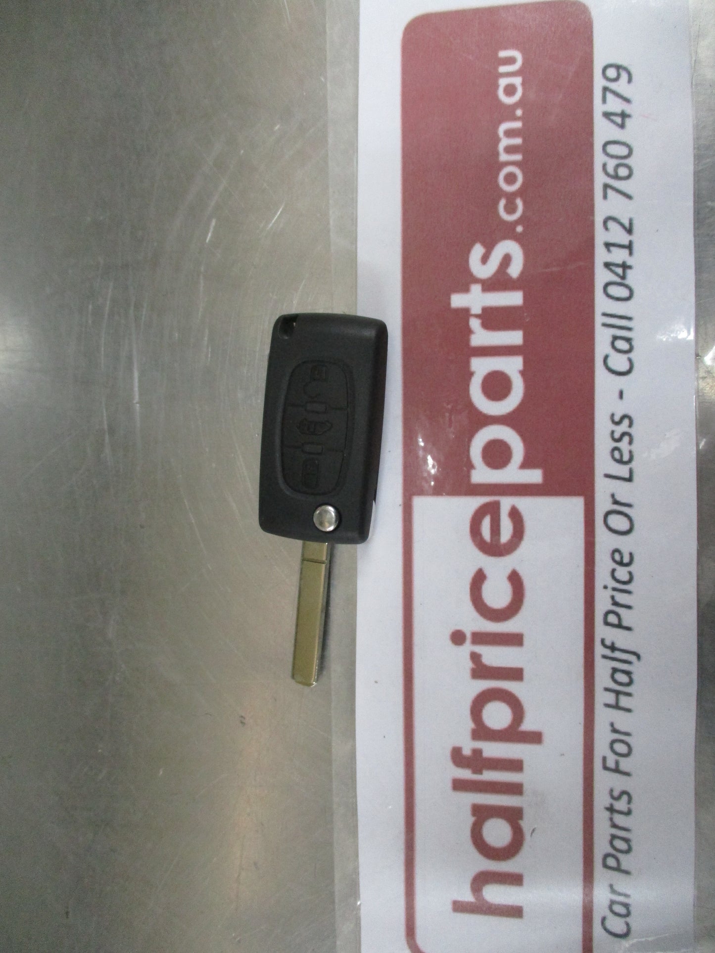 Citroen Berlingo Genuine 3 Button Flip Uncut Key New Part