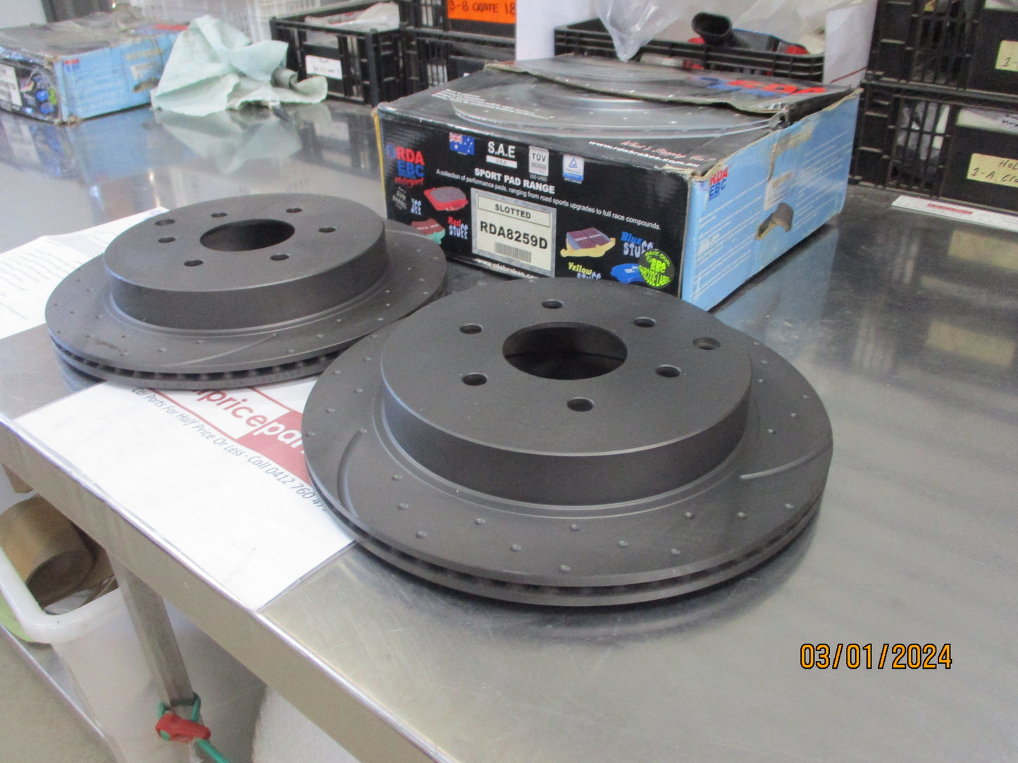 RDA Rear Disc Rotor 350mm Slotted/Dimpled Suits Nissan Y62 Patrol New Part