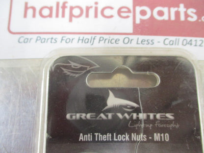 Great White M10 Anti Theft Spot Light Or Light Bar Lock Nuts New Part