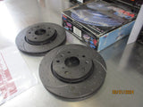 RDA Front Disc Rotors (Pair) Slotted-Dimpled Suits Suzuki Swift New Part