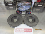 RDA Front Disc Rotors (Pair) Slotted-Dimpled Suits Suzuki Swift New Part