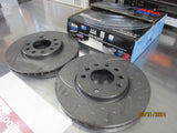 RDA Front Disc Rotors (Pair) Slotted-Dimpled Suits Holden Astra/Zafira New Part