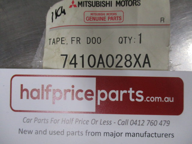 Mitsubishi Lancer Genuine Front Right Hand Door Upper Trim Black Tape New Part