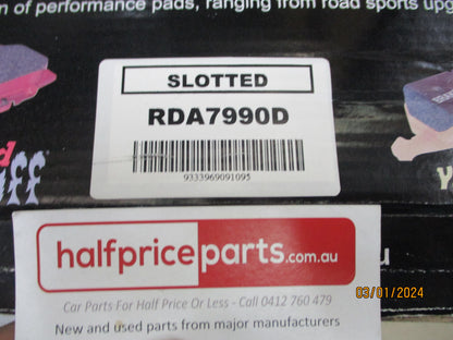 RDA Front Disc Rotors (Pair) Slotted-Dimpled Suits Mazda CX-7 ER 2.2LTR/2.5Ltr/2.3-Turbo New Part