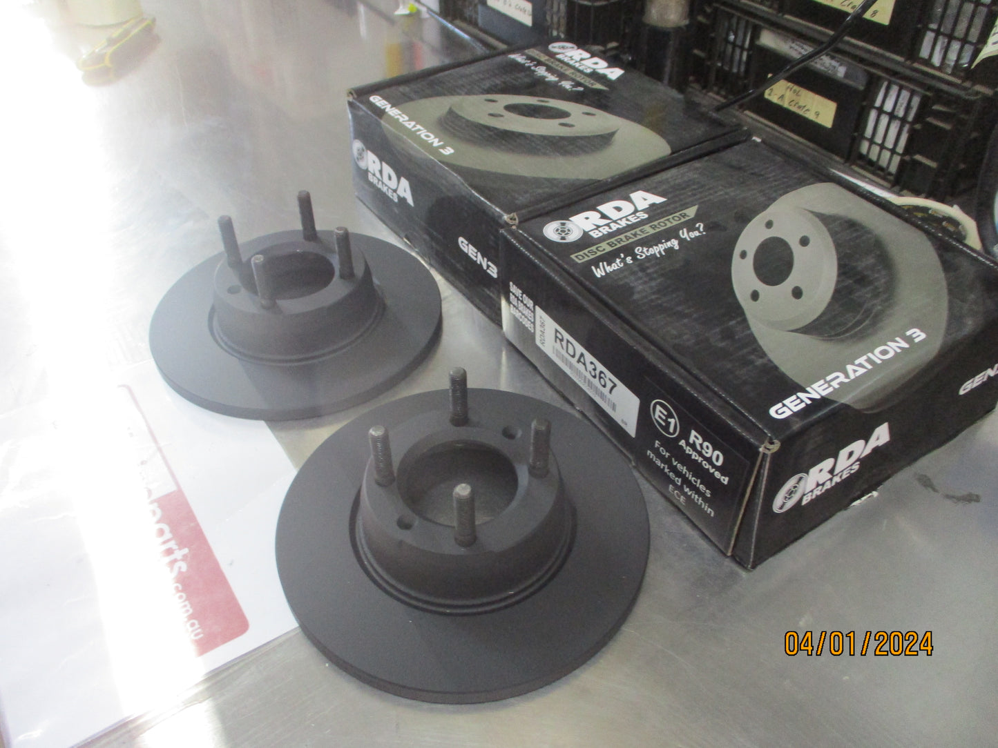 RDA Front Disc Rotors (Pair) Standard Suits Alfa Romeo Giulietta New Part
