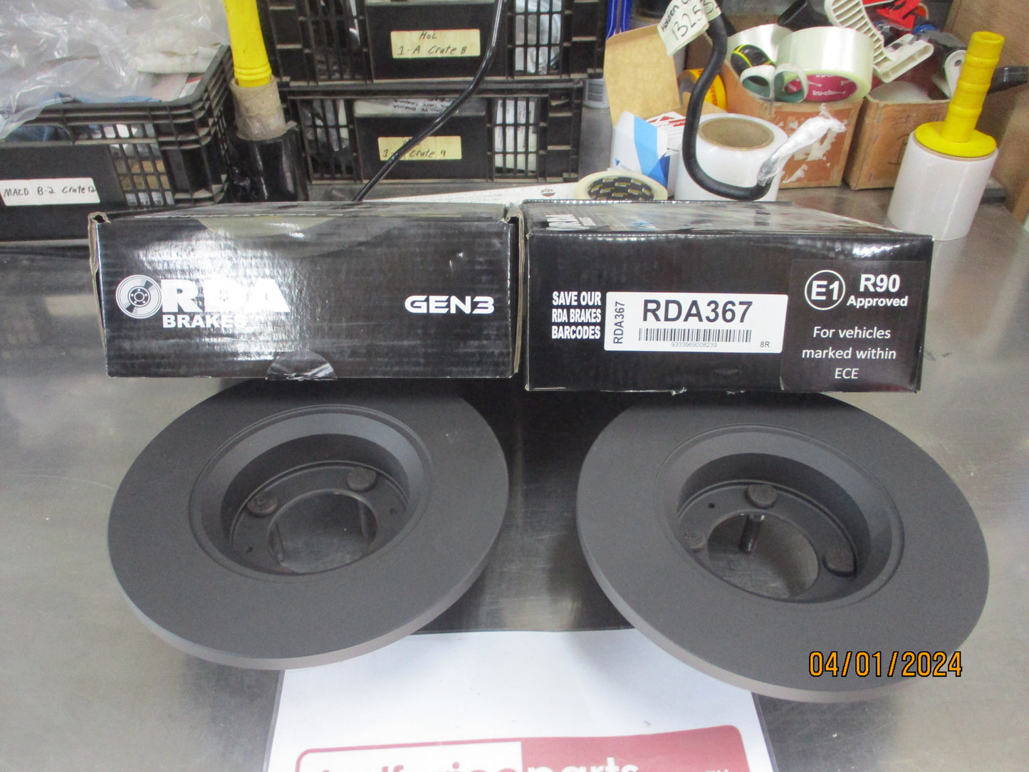 RDA Front Disc Rotors (Pair) Standard Suits Alfa Romeo Giulietta New Part