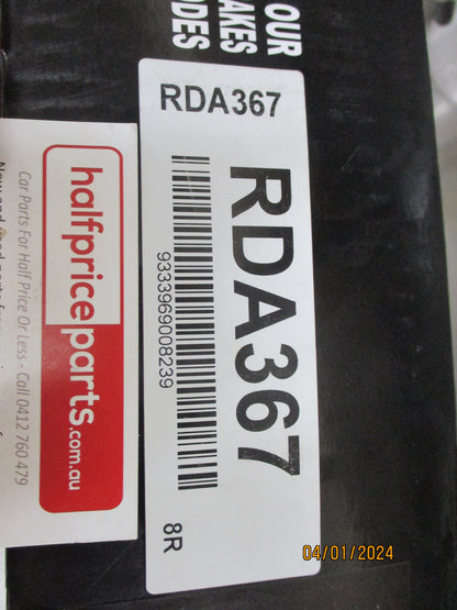 RDA Front Disc Rotors (Pair) Standard Suits Alfa Romeo Giulietta New Part