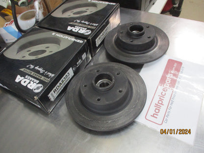 RDA Rear Disc Rotors Standard Suits Renault Megane III New Part