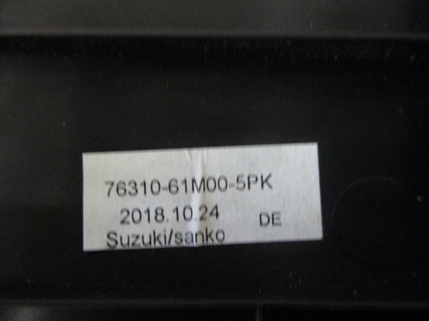Suzuki SX4 Genuine Quarter Lower Trim Lid (Black) New Part