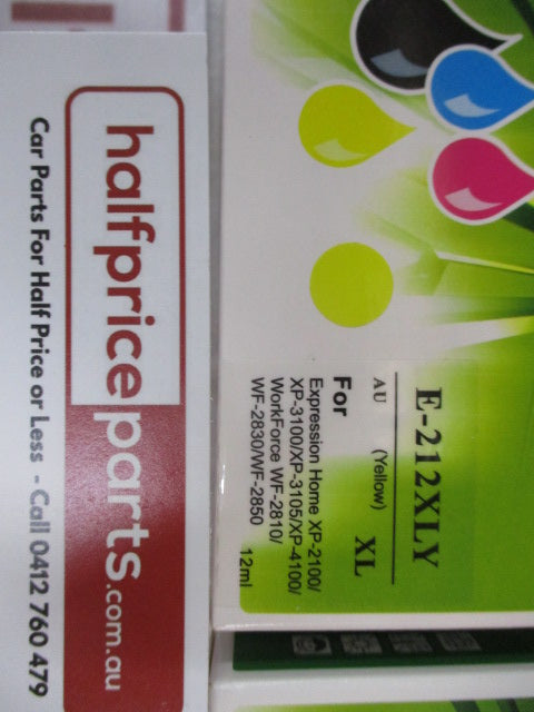 Ink Cartridge Black/Yellow/Magenta/Cyan Sold As Lot New Part