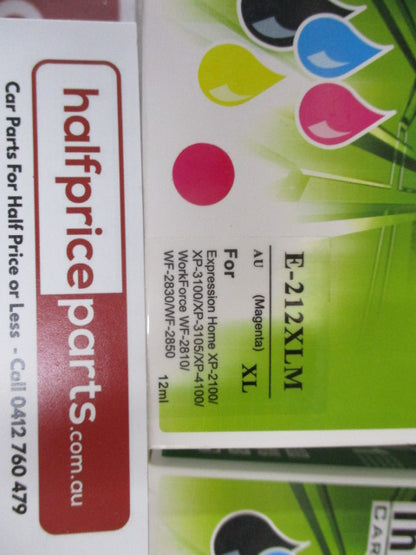 Ink Cartridge Black/Yellow/Magenta/Cyan Sold As Lot New Part