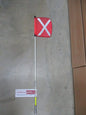 Road Safety / Mining / 4WD Sand Flag (Safety Pole & Reflective Pink Flag) 2.59m New Part