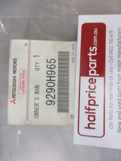 Mitsubishi Outlander ZJ/ZL Genuine New Owners Manual New Part
