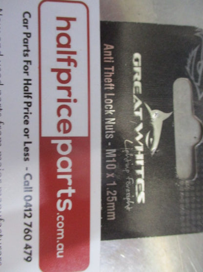 Great White M10 Anti Theft Spot Light Or Light Bar Lock Nut (1 Locking Nut ONLY) New Part