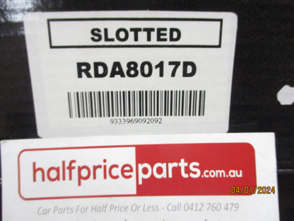 RDA Front Disc Rotors (Pair) Slotted-Dimpled Suits Proton Persona/Gen2 New Part