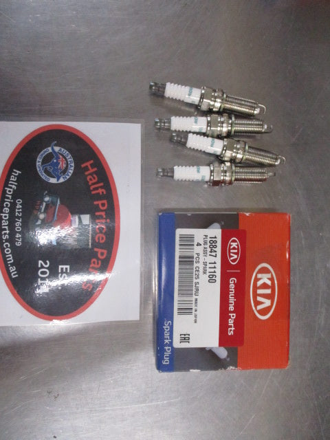 Kia Sportage/Optima/Sorento Genuine Set of 4 Spark Plugs Iridium New Part