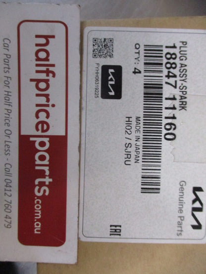 Kia Sportage/Optima/Sorento Genuine Set of 4 Spark Plugs Iridium New Part