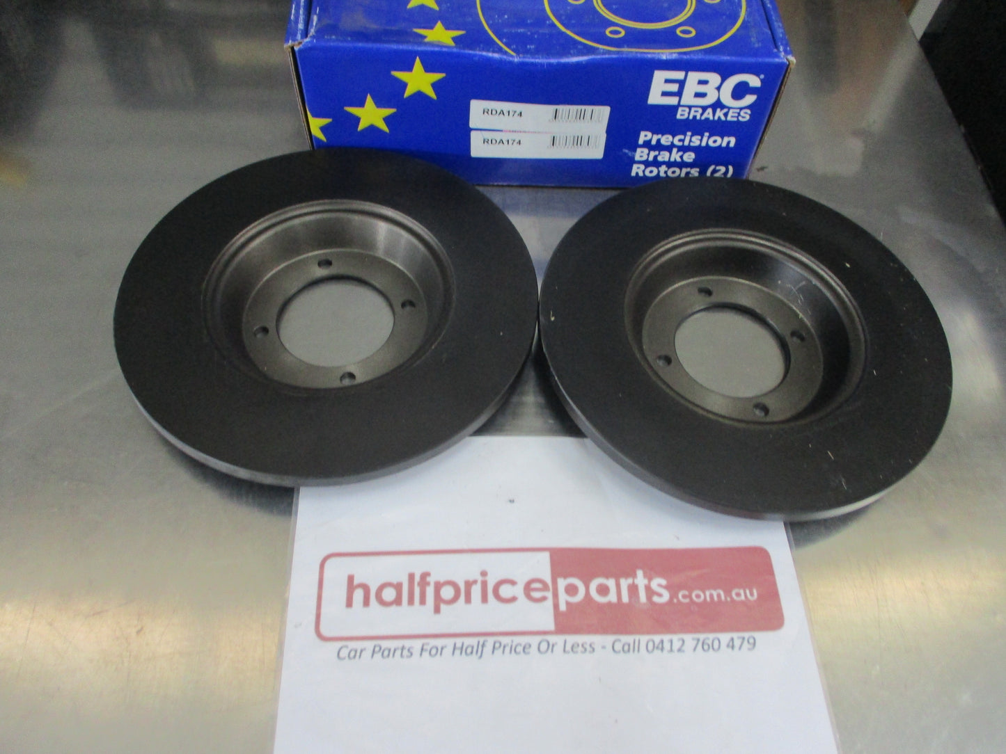 RDA Front Disc Rotors (Pair) Standard Suits Triumph TR3/TR4/TR5 New Part