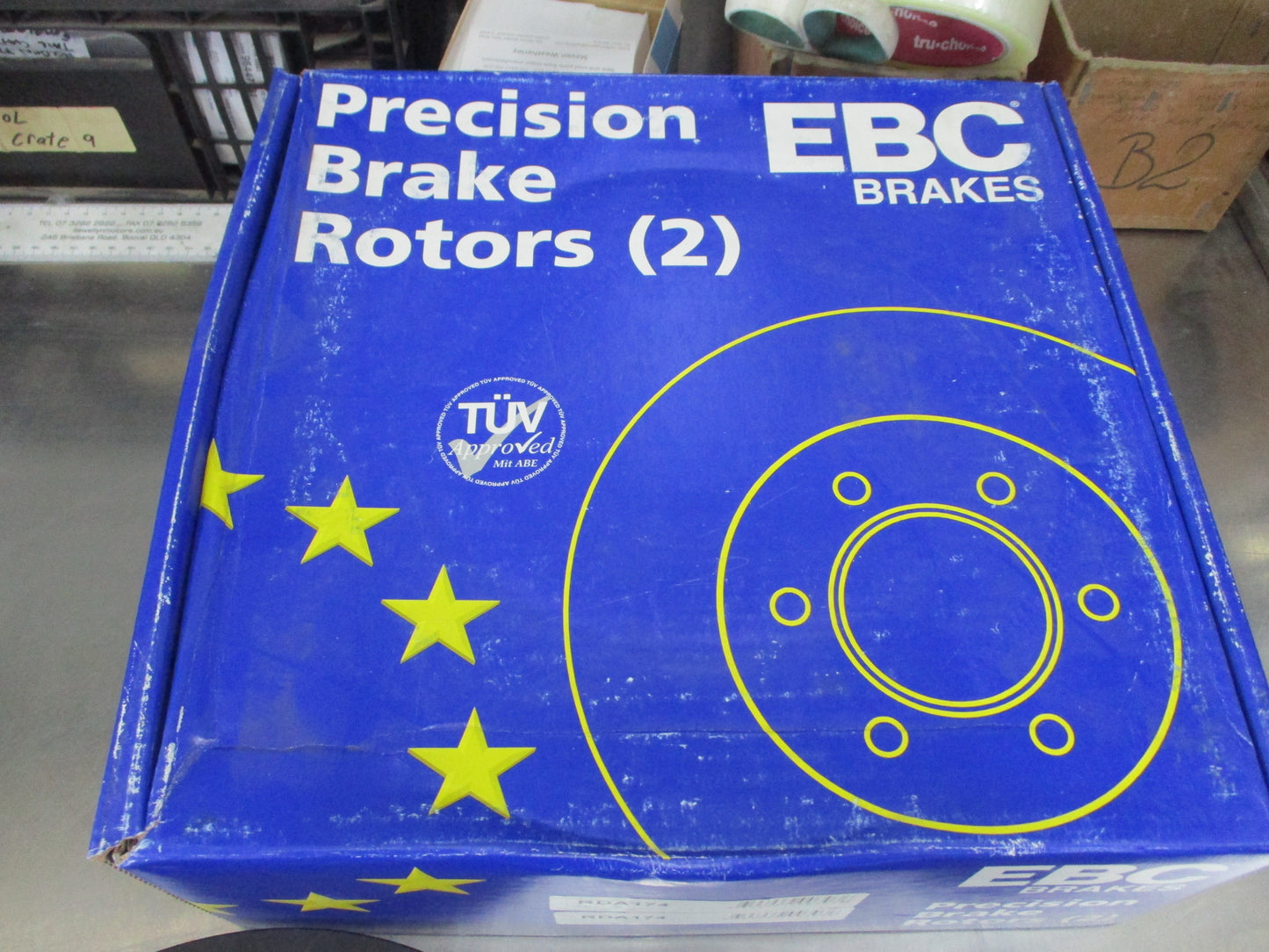 RDA Front Disc Rotors (Pair) Standard Suits Triumph TR3/TR4/TR5 New Part