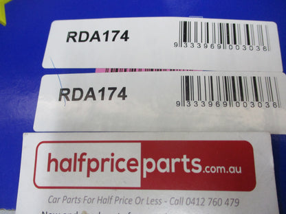 RDA Front Disc Rotors (Pair) Standard Suits Triumph TR3/TR4/TR5 New Part