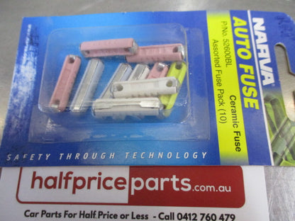 NARVA Assorted Ceramic Fuses Mixed Pack of 10 New Part