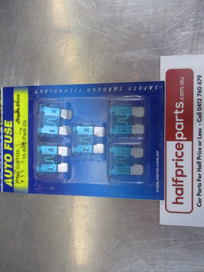 Narva Standard ATS 15amp Blade Fuse Pack of 5 New Part