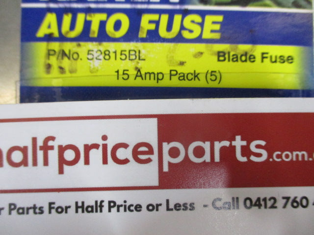 Narva Standard ATS 15amp Blade Fuse Pack of 5 New Part