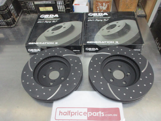 RDA Front Disc Brake Rotors (Pair) Suits Chrysler 300C/300 EXCL-SRT New Part