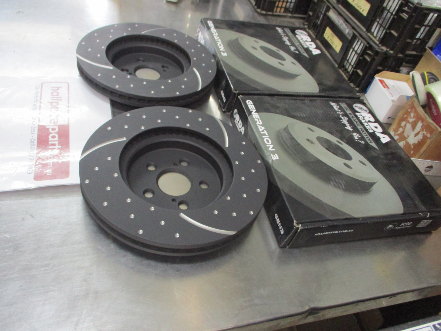 RDA Front Disc Brake Rotors (Pair) Suits Chrysler 300C/300 EXCL-SRT New Part