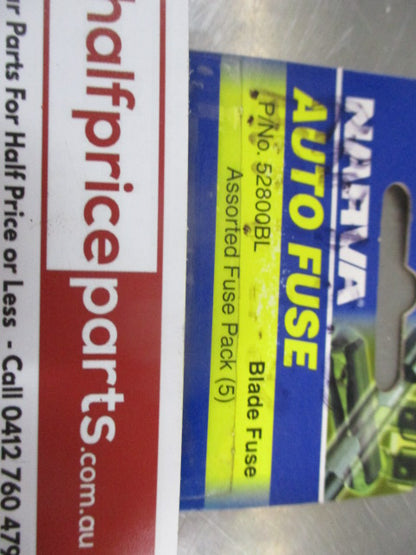 Narva Standard Blade Fuse Assorted Fuse Pack Of 5 New Part