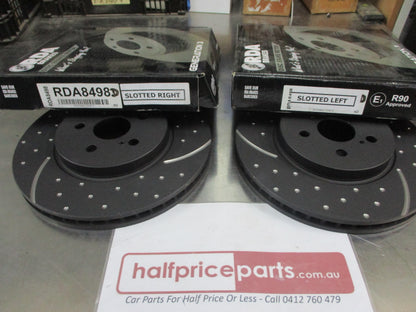 RDA Front Disc Brake Rotors (Pair) Suits Chrysler 300C/300 EXCL-SRT New Part
