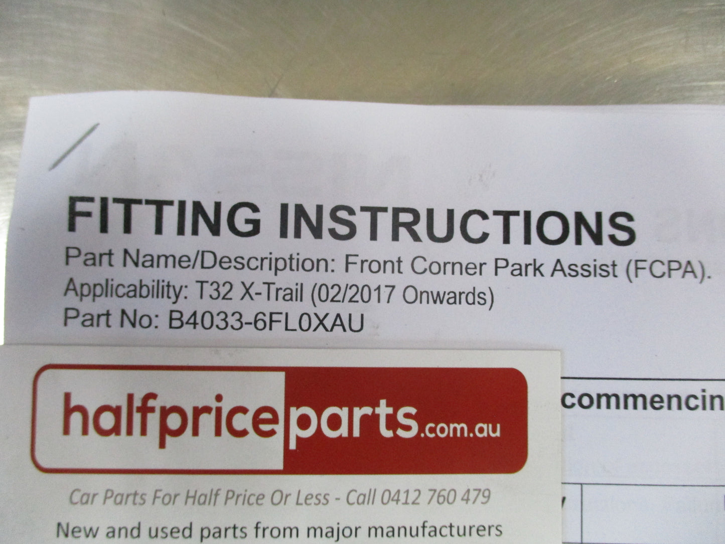 Nissan X-Trail T32 Genuine Front Corner Park Assist Kit New Part