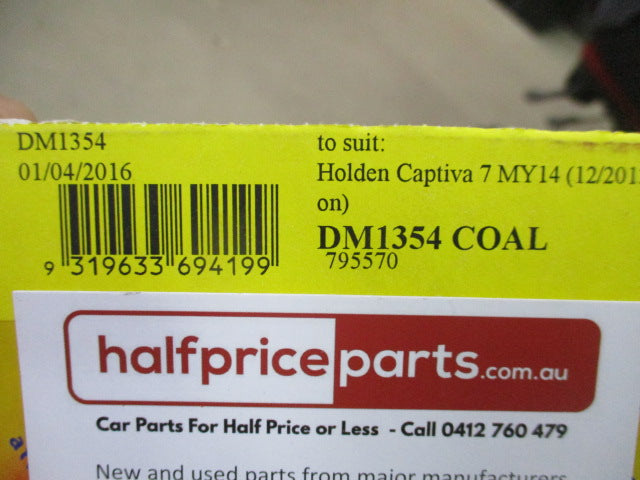 Shevron Dash Mat (Grey) Suits Holden CG Captiva 7 - New Part