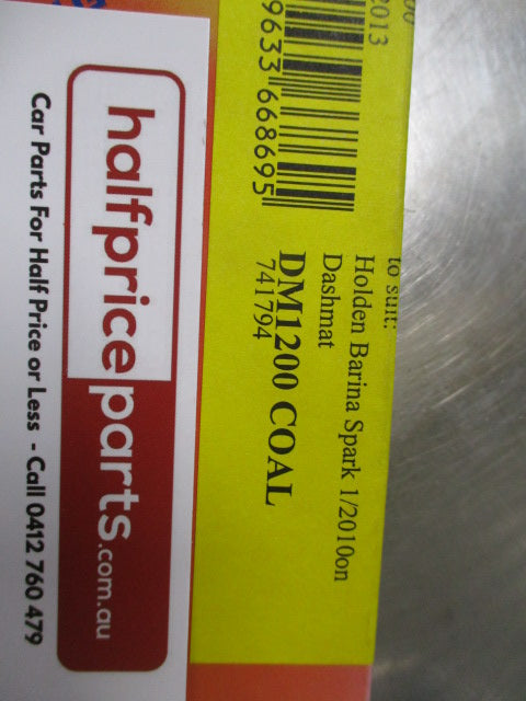 Shevron Dash Mat ( Coal) Suits Holden Barina MJ Spark - New Part