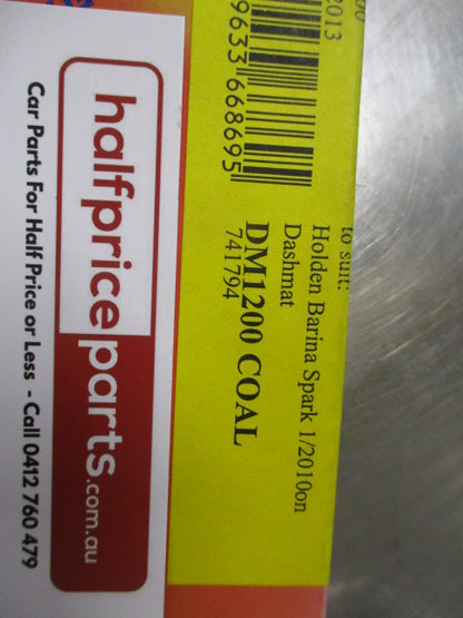 Shevron Dash Mat ( Coal) Suits Holden Barina MJ Spark - New Part