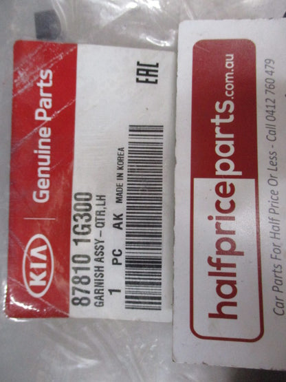 Kia Rio Genuine Left Hand Quarter Glass Garnish Trim New Part.