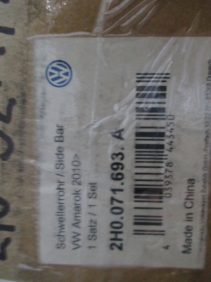Volkswagen Amarok Genuine Side Sill Pipes With Fitting Kit New