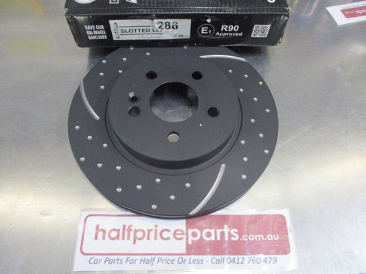 RDA Front Left Slotted And Dimpled  Disc Rotor (SINGLE) Suits Mercedes Benz M-Class New Part