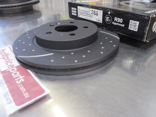 RDA Front Left Slotted And Dimpled  Disc Rotor (SINGLE) Suits Mercedes Benz M-Class New Part