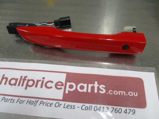 Honda Civic Genuine Drivers Side Front Door Handle Rallye Red Painted New Part